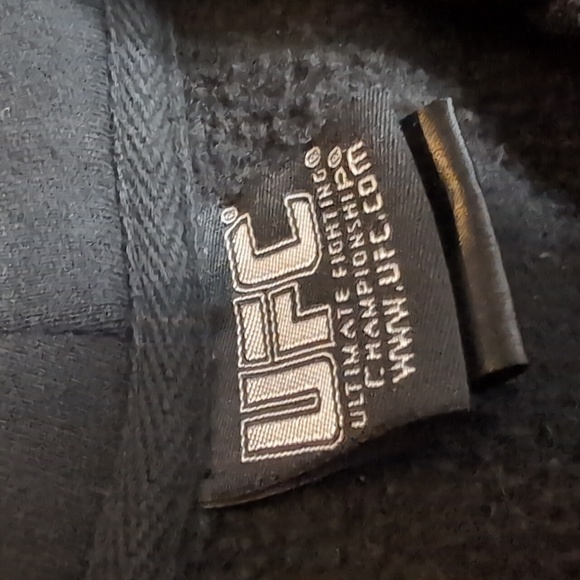 Vintage UFC Full Zip Hoodie Size 3XL In Black - Picture 5 of 11